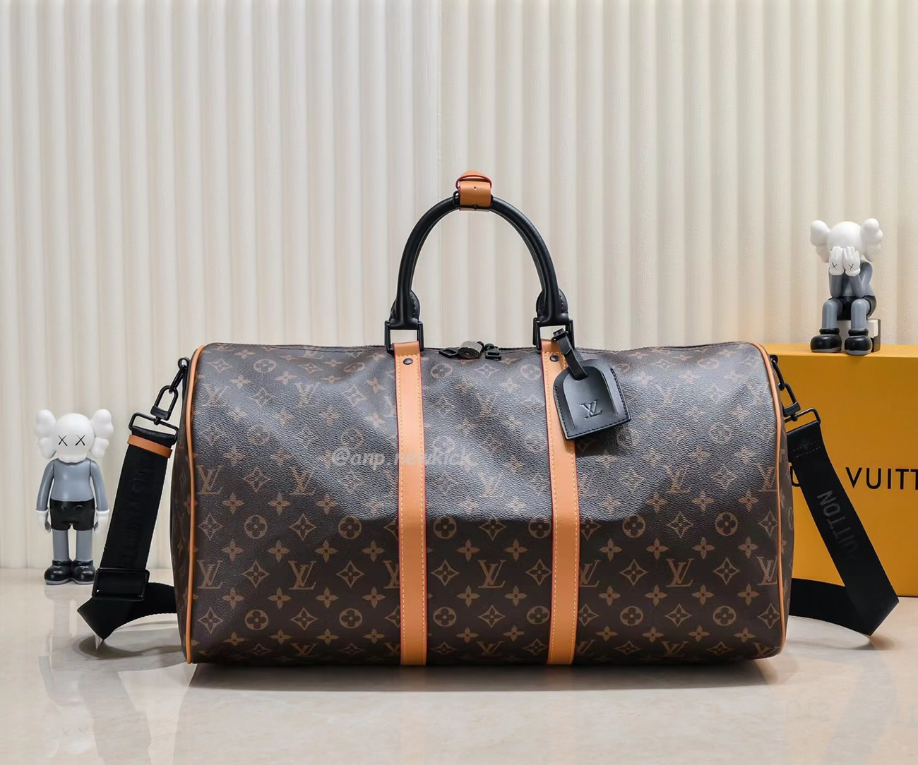 Louis Vuitton Keepall Bandouliere Monogram 50 Navy Duffel Bag (10) - www.newkick.vip